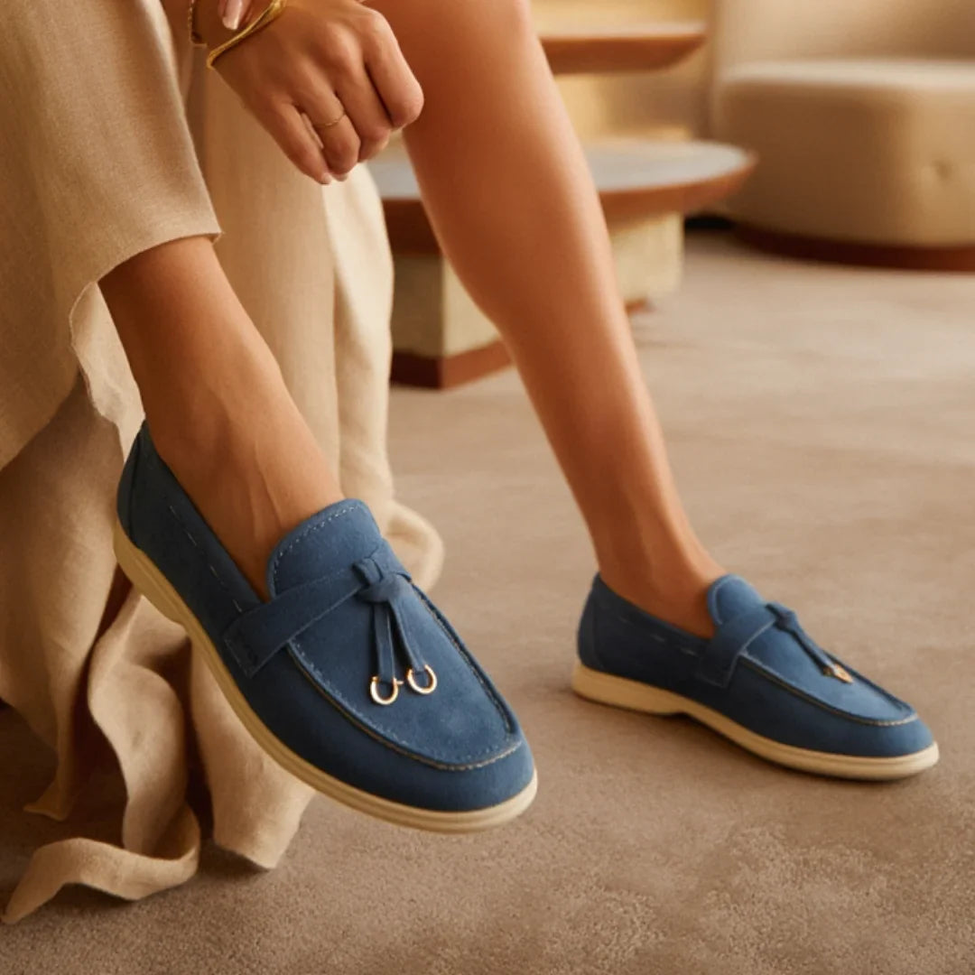 Suede Tassel Loafers Image